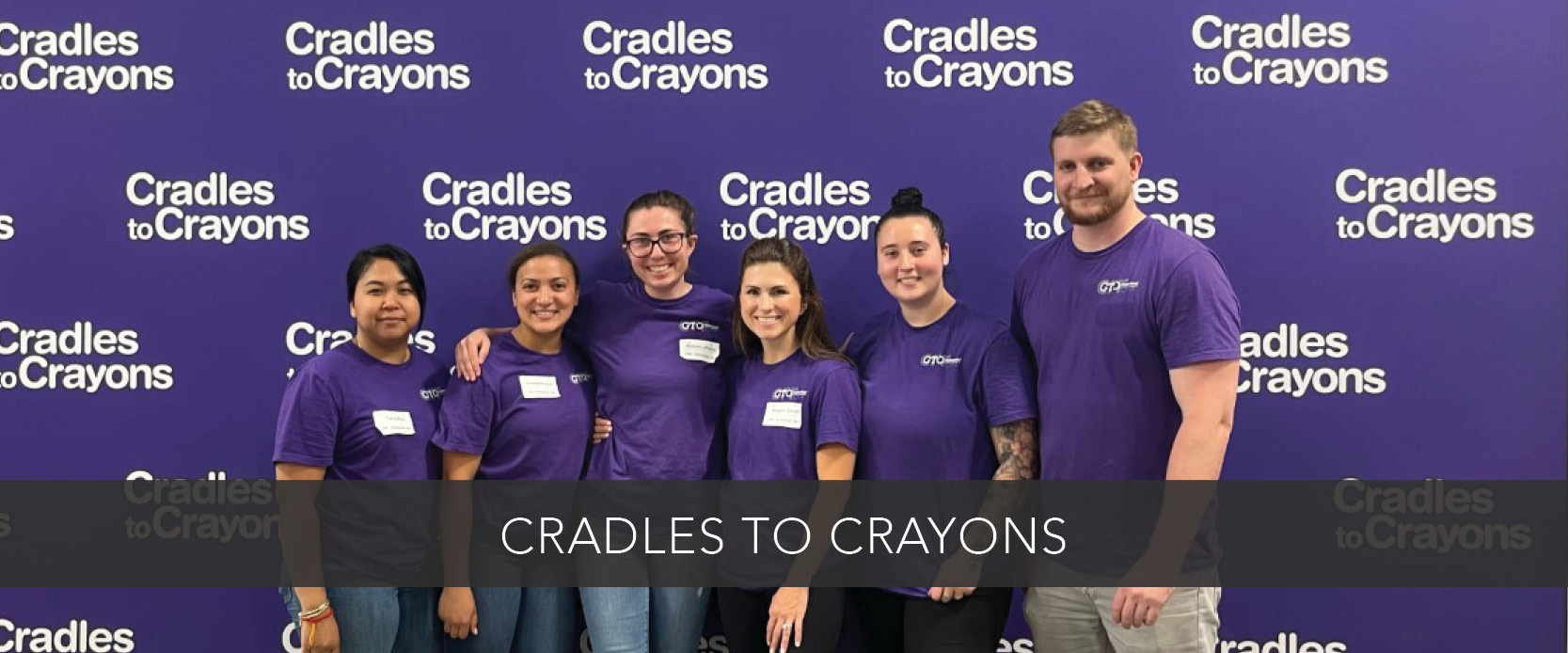 Photo of team volunteering at Cradles to Crayons
