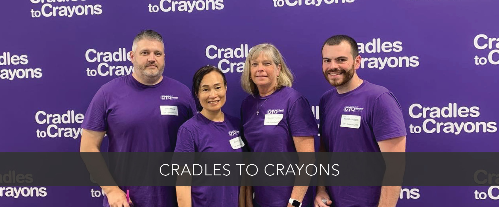 Photo of team volunteering at Cradles to Crayons